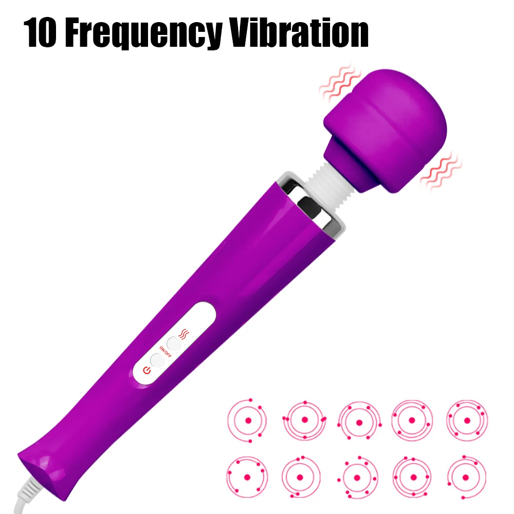 OLO Erotic Toy 10 Speeds EU/US Plug Big Size AV Rod Stick Vibrator Sex Toys for Women Clit Stimulator Magic Wand