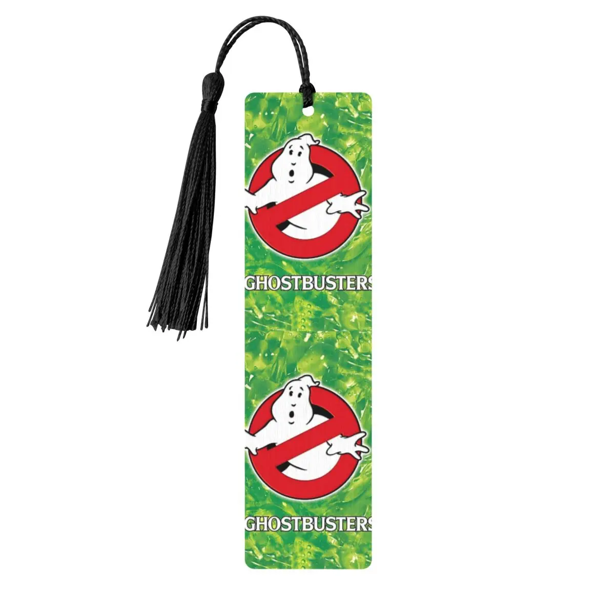 

Cute G-Ghostbusterses Supernatural Wooden Bookmark with Tassel Ghosts Movie Pagination Mark Office School Supplies Stationery