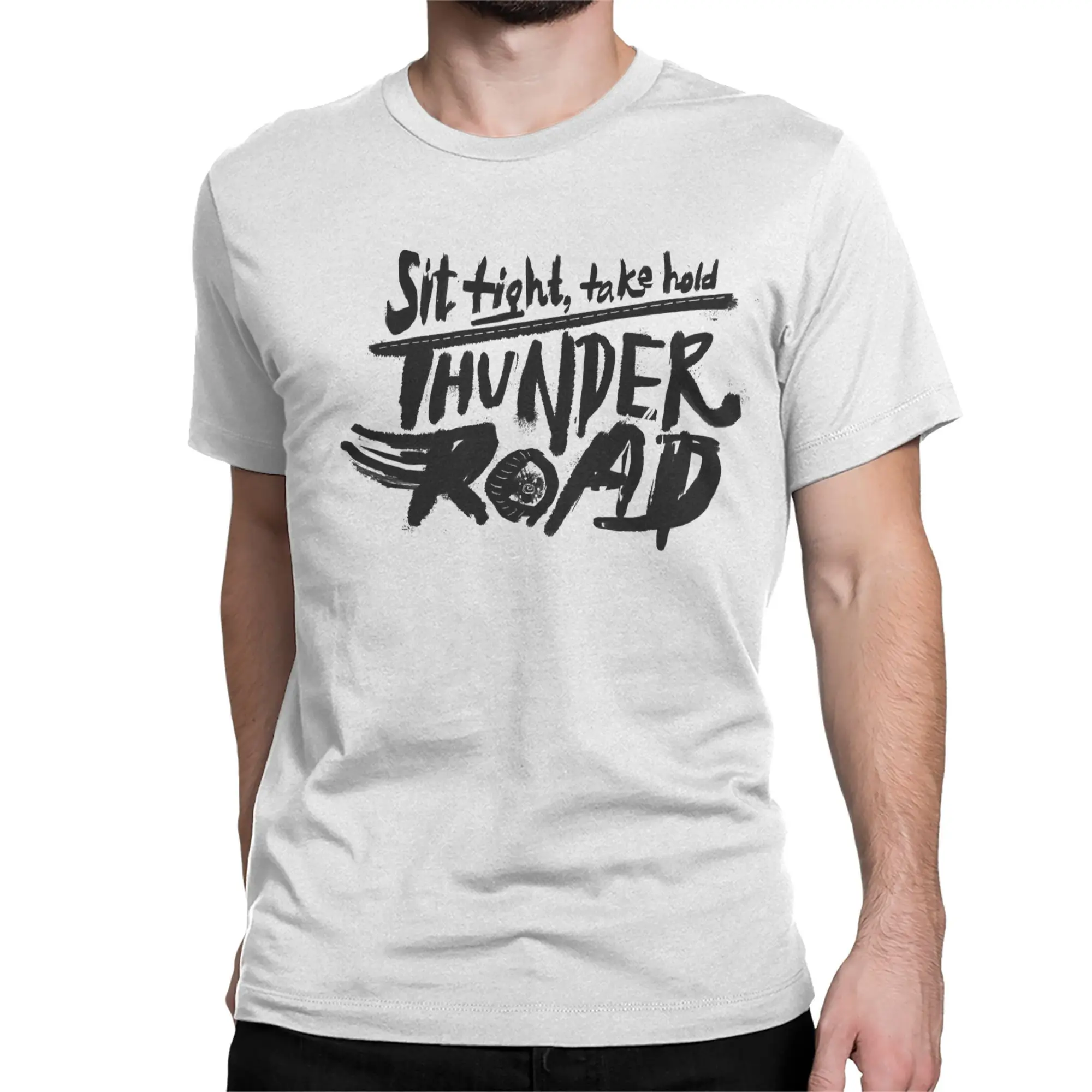 Bruce The E Street Band Springsteen Thunder Road T-Shirt Men Women's Pure Cotton T Shirt Short Sleeve Tees Plus Size Clothes