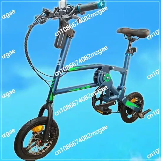 

robot 12-inch folding bicycle one-click folding subway bus transportation shock absorption variable speed folding bike