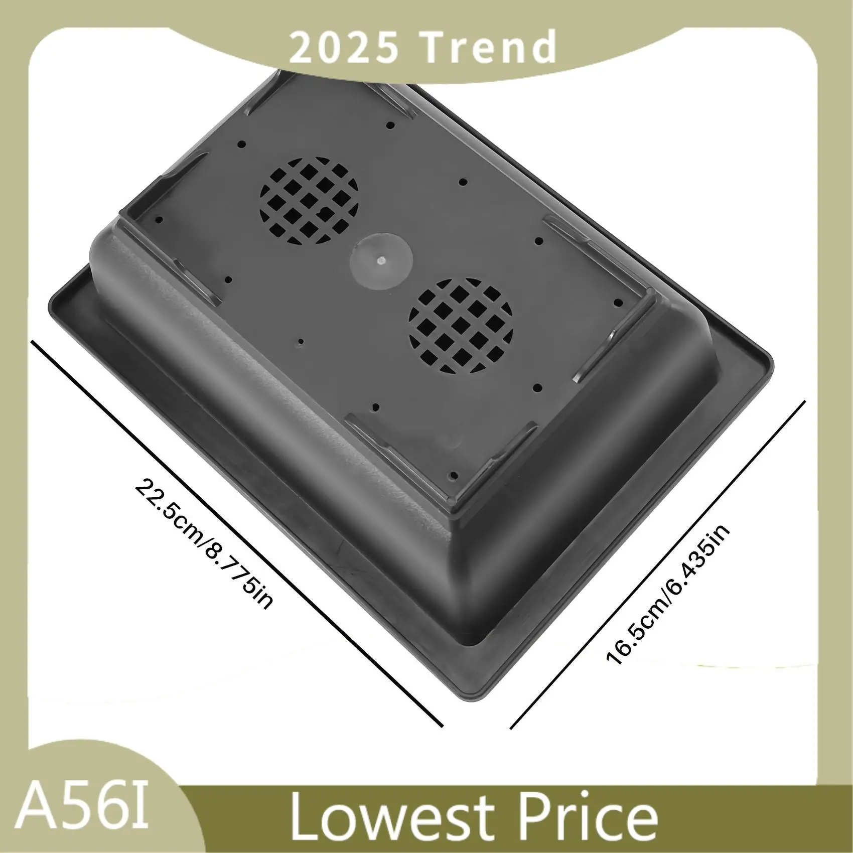 ABDD 6 Packs Bonsai Training Pots With Tray Plastic Bonsai Plants Growing Pot For Garden Yard Living Room 22.5X16.5Cm