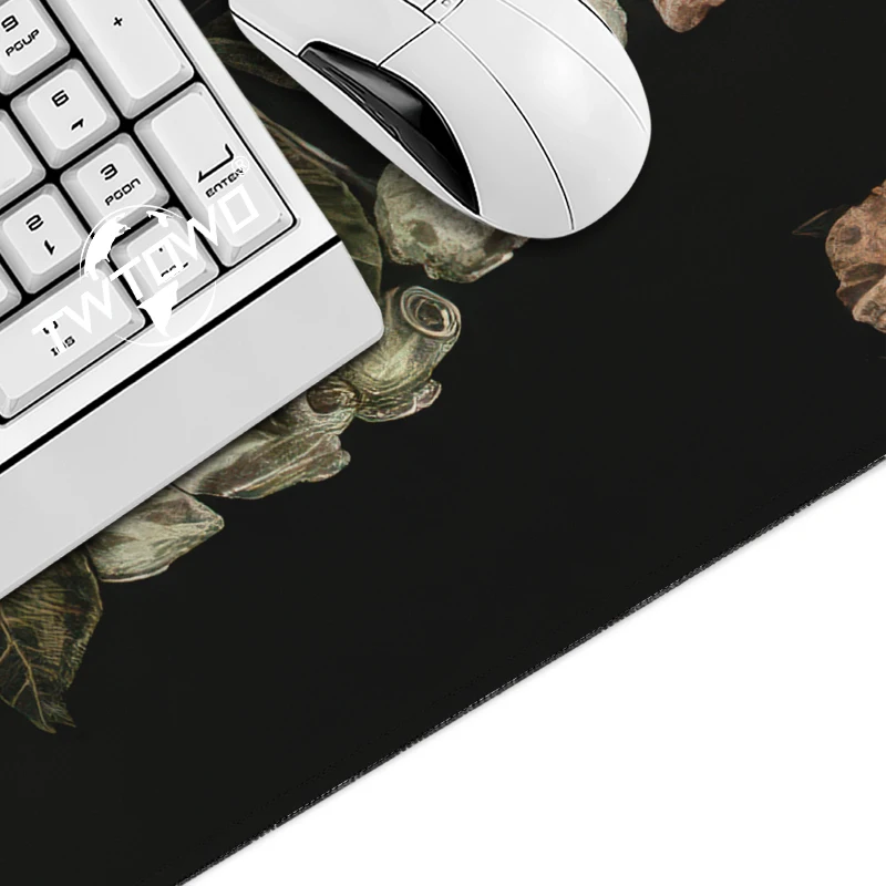 Mouse Pad Cool Snake Skull Aesthetic Art Gamer XL New Custom HD Mousepad XXL Desk Mats Carpet Natural Rubber Office