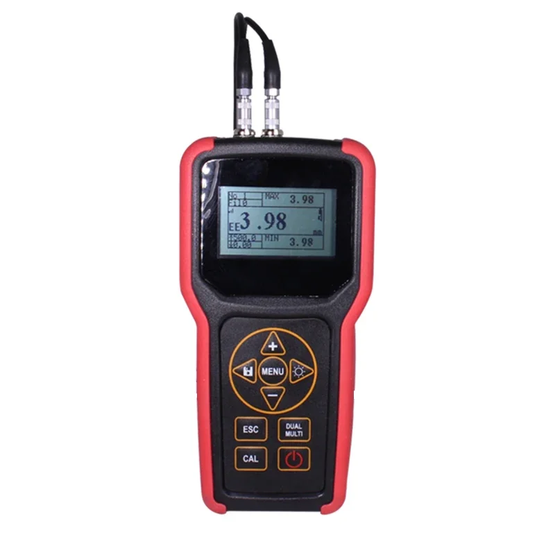 Ultrasonic Thickness Gauge High Precision Digital 0.75~400mm  Meter for Metallic and Non-metallic Materials