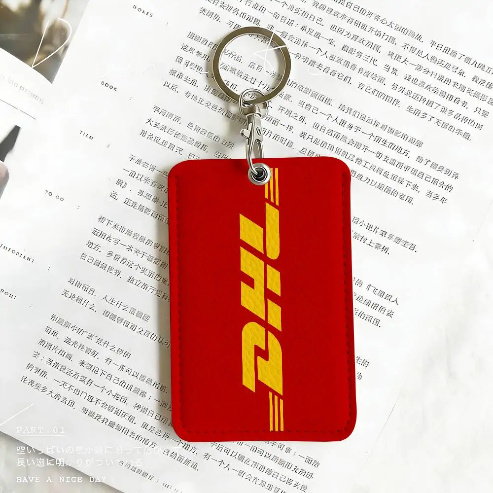 Modische Logo D-DHL Kartenhalter Studentenausweis-Schutzhüllen Studenten-Campus-Zugangskarten Schlüsselanhänger Diebstahlschutz – Detail 6