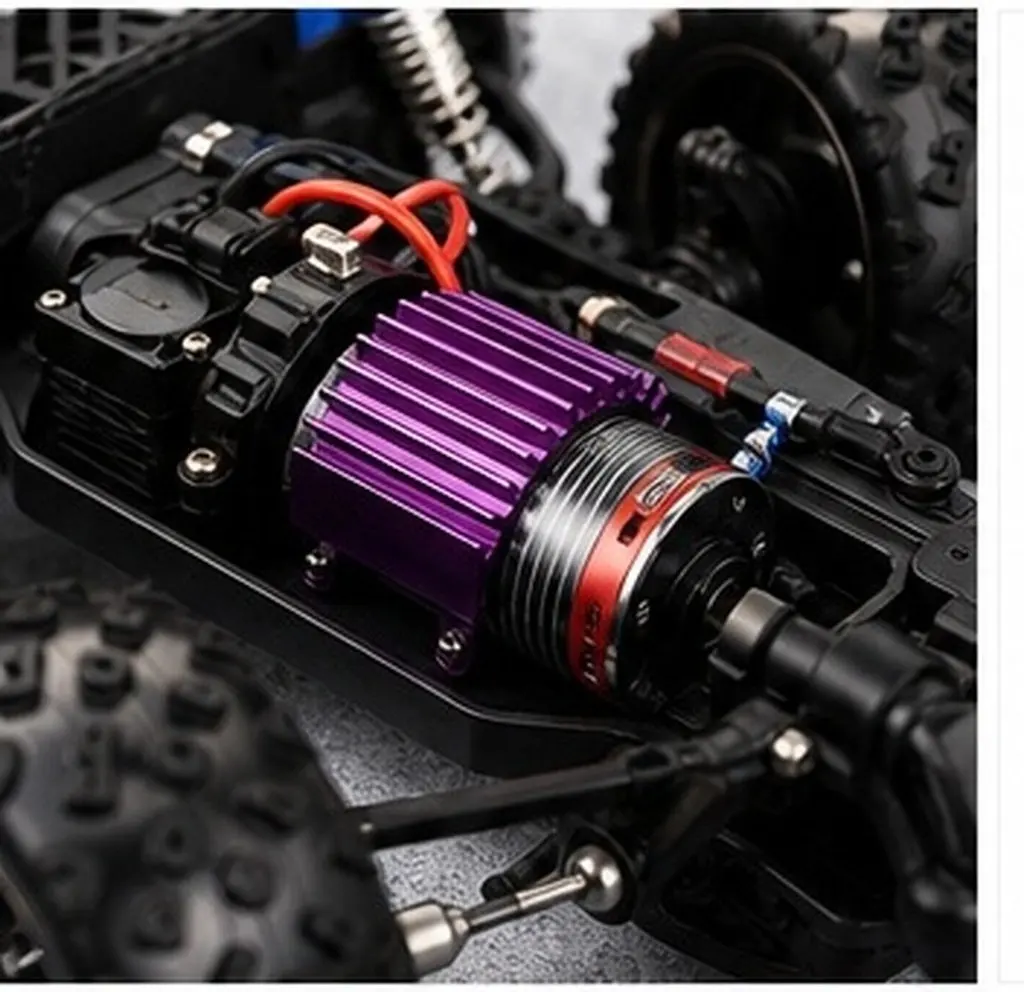 4Pcs Aluminum Alloy Motor Heatsink for Rc Car Truck Stepper Brushless Brushed Motors High Speed Cooling Heat Dissipation Fins