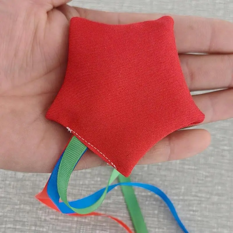 Zitzakken voor het gooien van sterzitzakken, speelgoed gooien met linten, gooispelgewichten voor carnaval, camping, klaslokaal, binnenspel