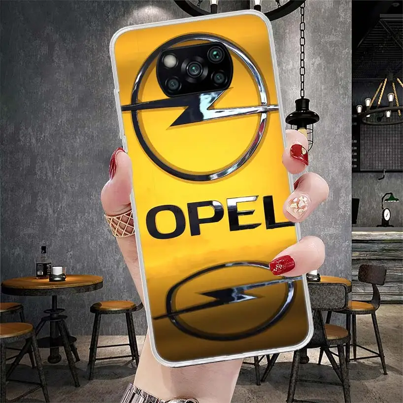 Opel Logo Car Phone Case For Xiaomi Redmi 15C 15 13C 13 Poco X5 X6 X7 F7 M7 M8 Pro X3 12C 12 10C 10A 10 9T Fundas Redmi 15C 15 1