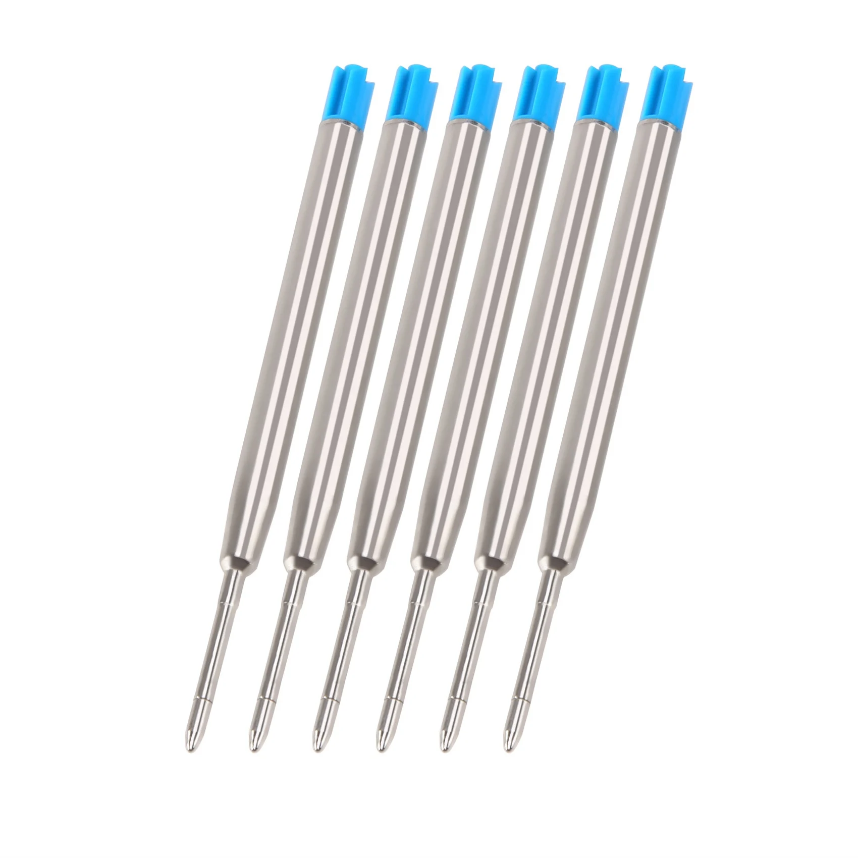 AA83 6 ballpoint pen refills 10 cm blue large refill refills