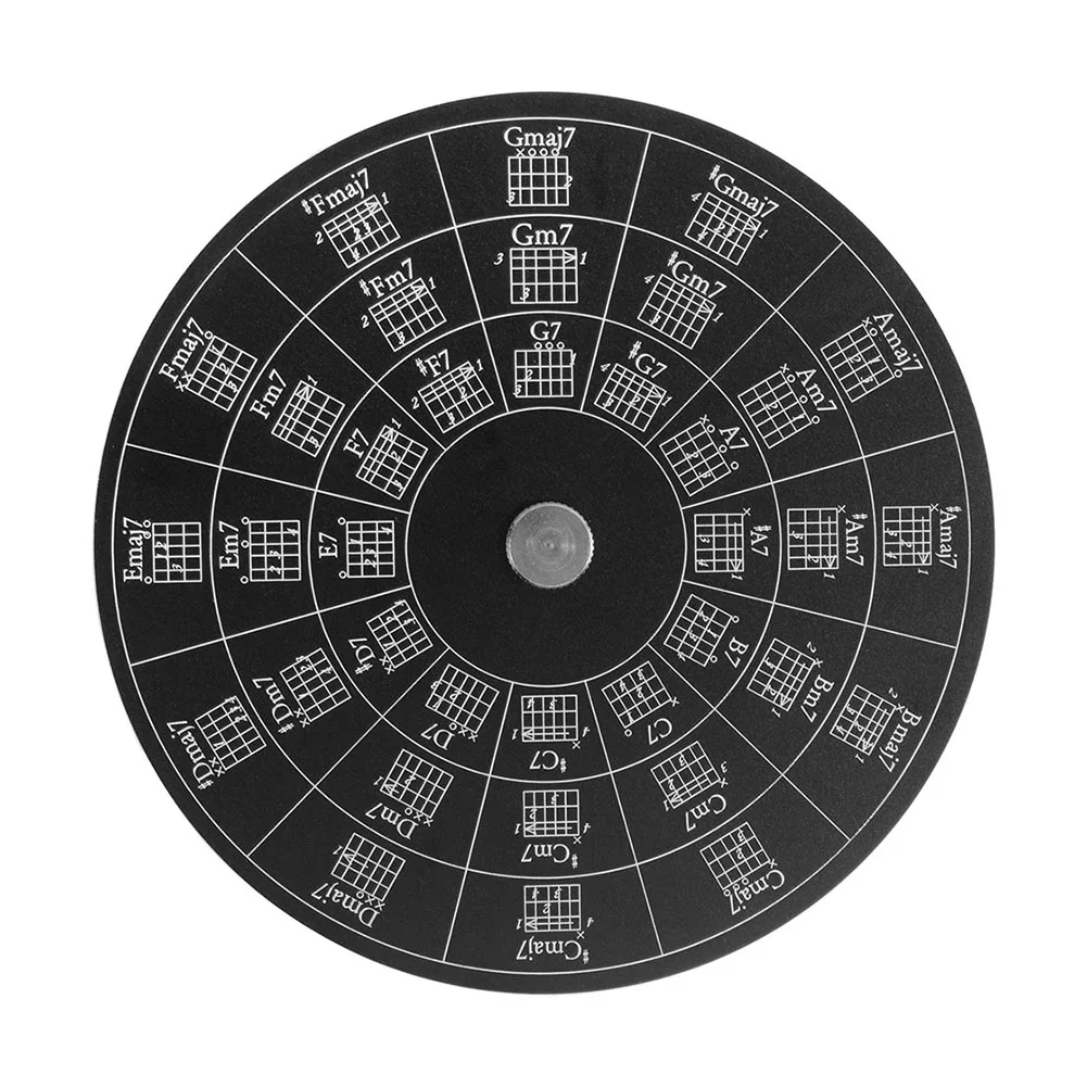 

Portable Aluminum Chord Wheel for Music Education Comprehensive Guide to Major Chords and Scales for Musicians