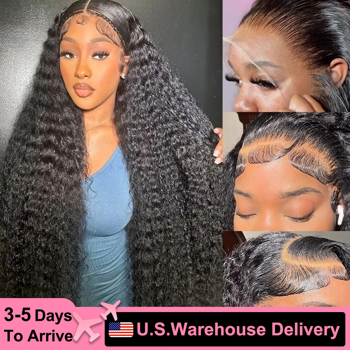 

Deep Wave Lace Front Wig 13x6 Hd Lace Frontal Wig 13x4 Curly Human Hair Wigs For Women Brazilian Transparent Lace Front wigs