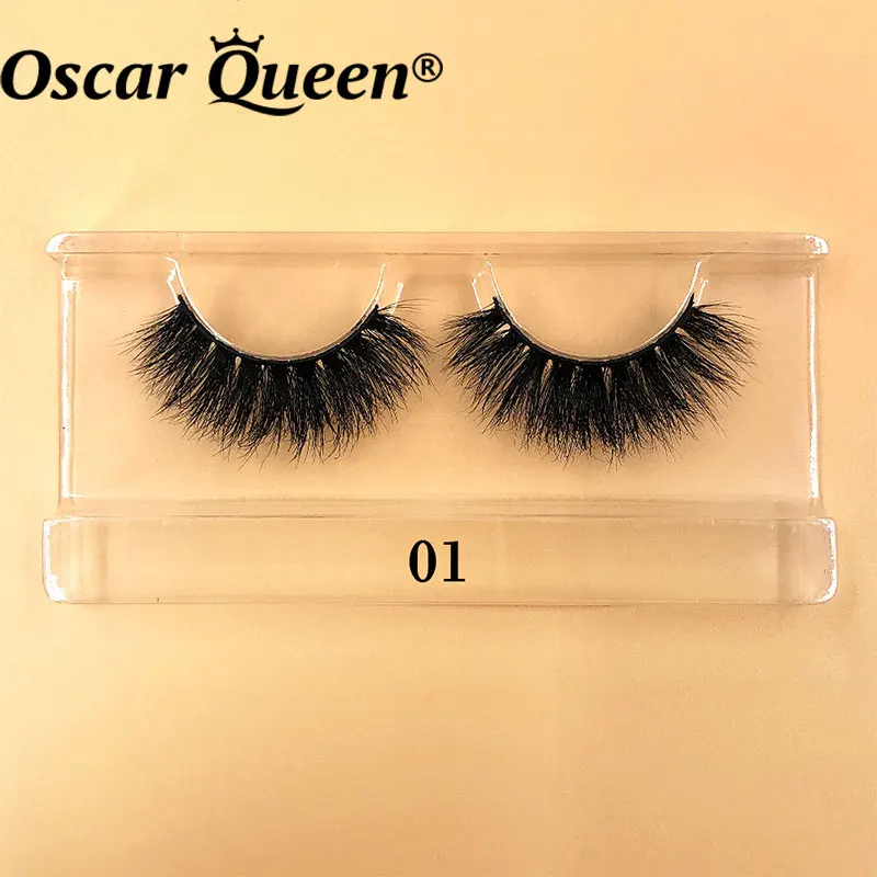 1 Pair Short Soft 15-20mm Flase Lashes Boxes Packaging Handmade Fluffy 100% Natural Mink Lashes Make up Tool