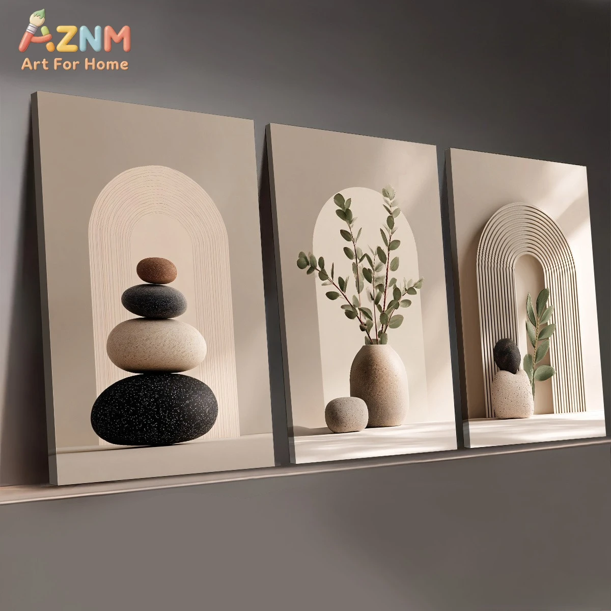 AZNM ボヘミアンアーチ スタックドストーン ユーカリ キ - Photography Angle のレビューと価格