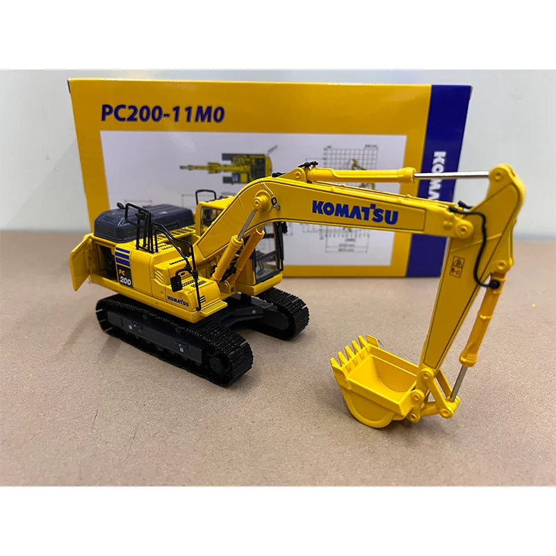 PC200-11M0 Diecast Original 1:43 Scale Alloy Excavator Finished Product Simulation Model Toy Collection Display Decorative Gift