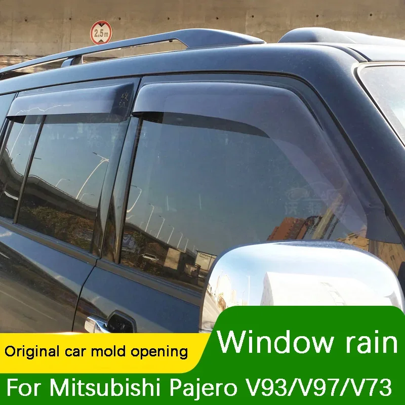 

Для Mitsubishi Pajero V93 V97 дождевик Окна, Pajero V93 V97 боковое окно (солнцезащитный козырек) автомобильные компоненты