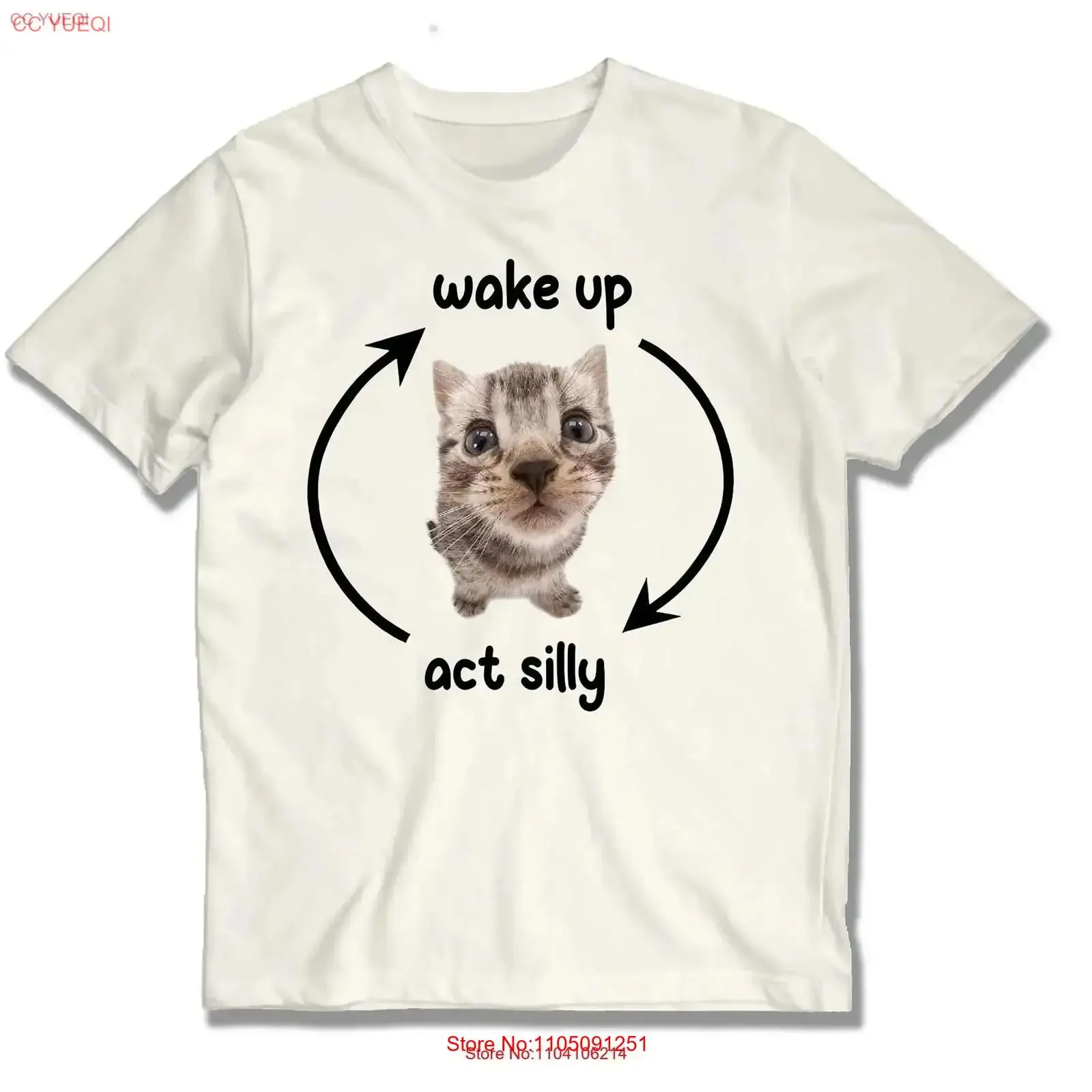 

Пробуждение, футболка с изображением глупых кошек и мем, футболки оптом, винтажные стираные универсальные модные уличные дизайнерские одежды унисекс