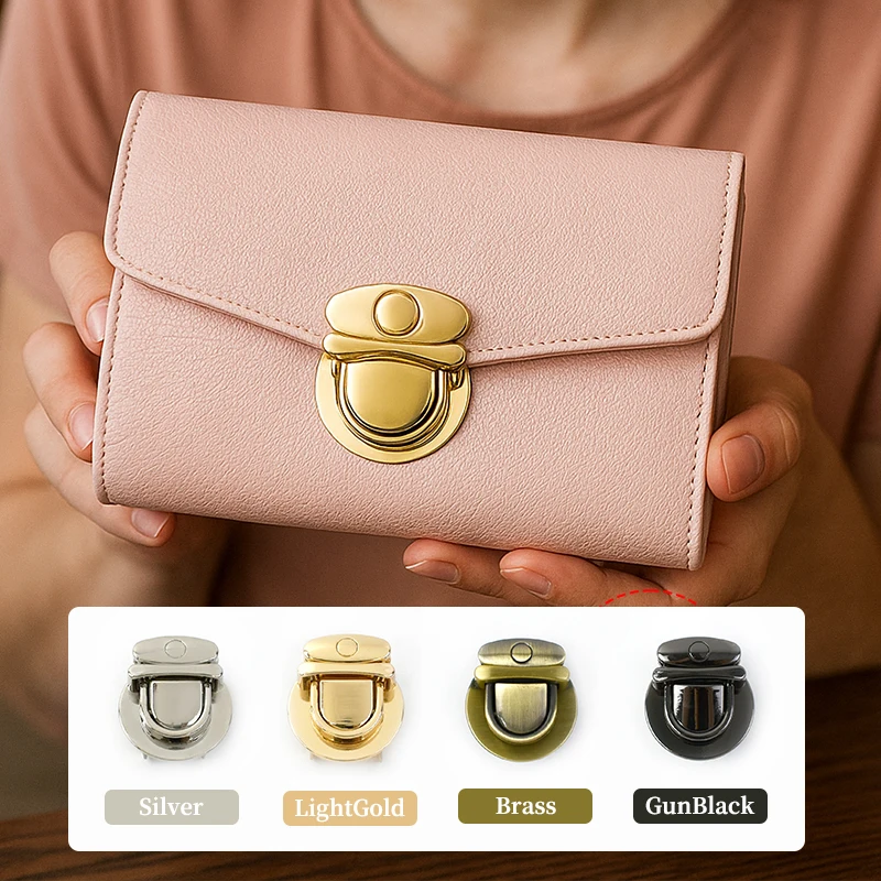 

1/2/4Pcs Metal Buckle Circular Rotating Lock Buckles Women's Handbag Safety Clasp Wallet Closure Clasps DIY Luggage Accessories