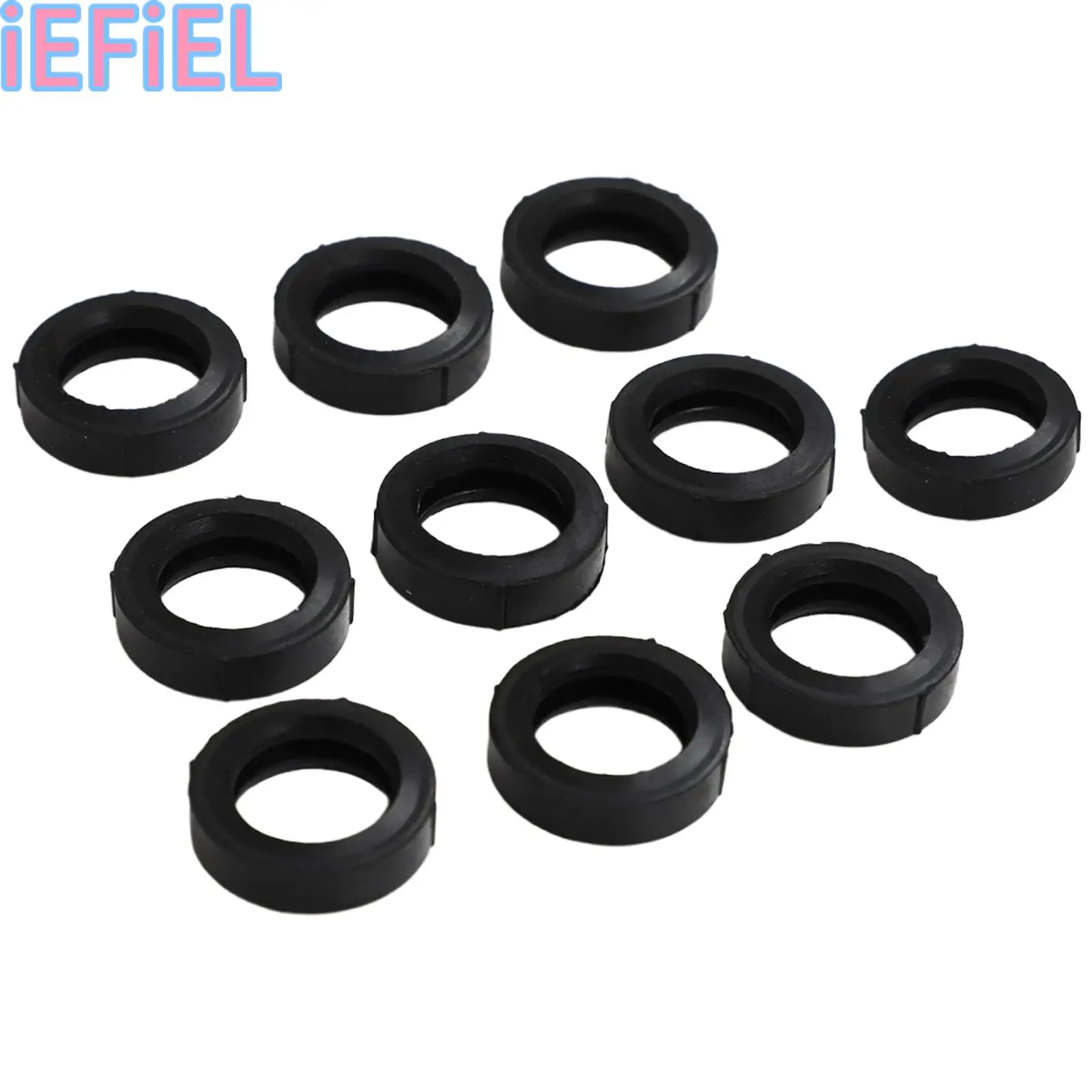 

10Pcs Rubber Spacer Flat Rubber Bushings Rubber Washers for Screws Bolts Faucet Household Appliances Ideal for Temporary