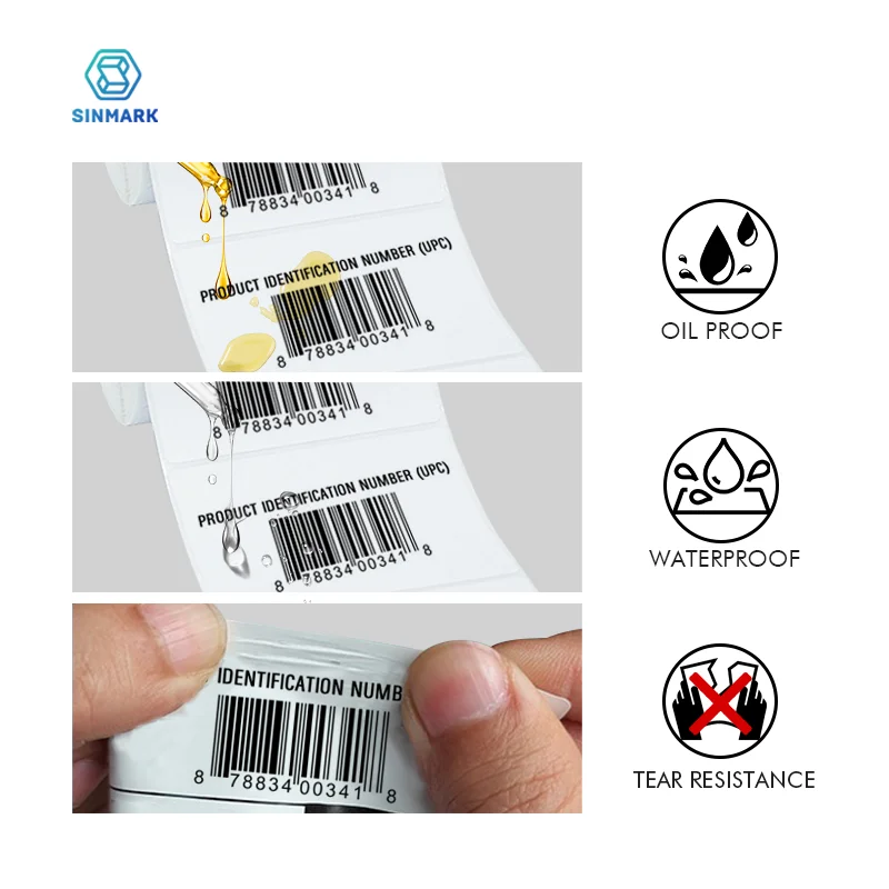 40x60mm White Thermal Label Sticker Blank Self-Adhesive Label Paper Aide-memoire Handmade Gift Tag Paper DIY Home Office Use