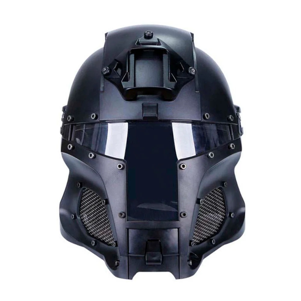 

Tactical Medieval Iron Warrior Helmet Full Covered Military Combat Face Protective Helmet Cosplay Airsoft CS Wargame Accessories