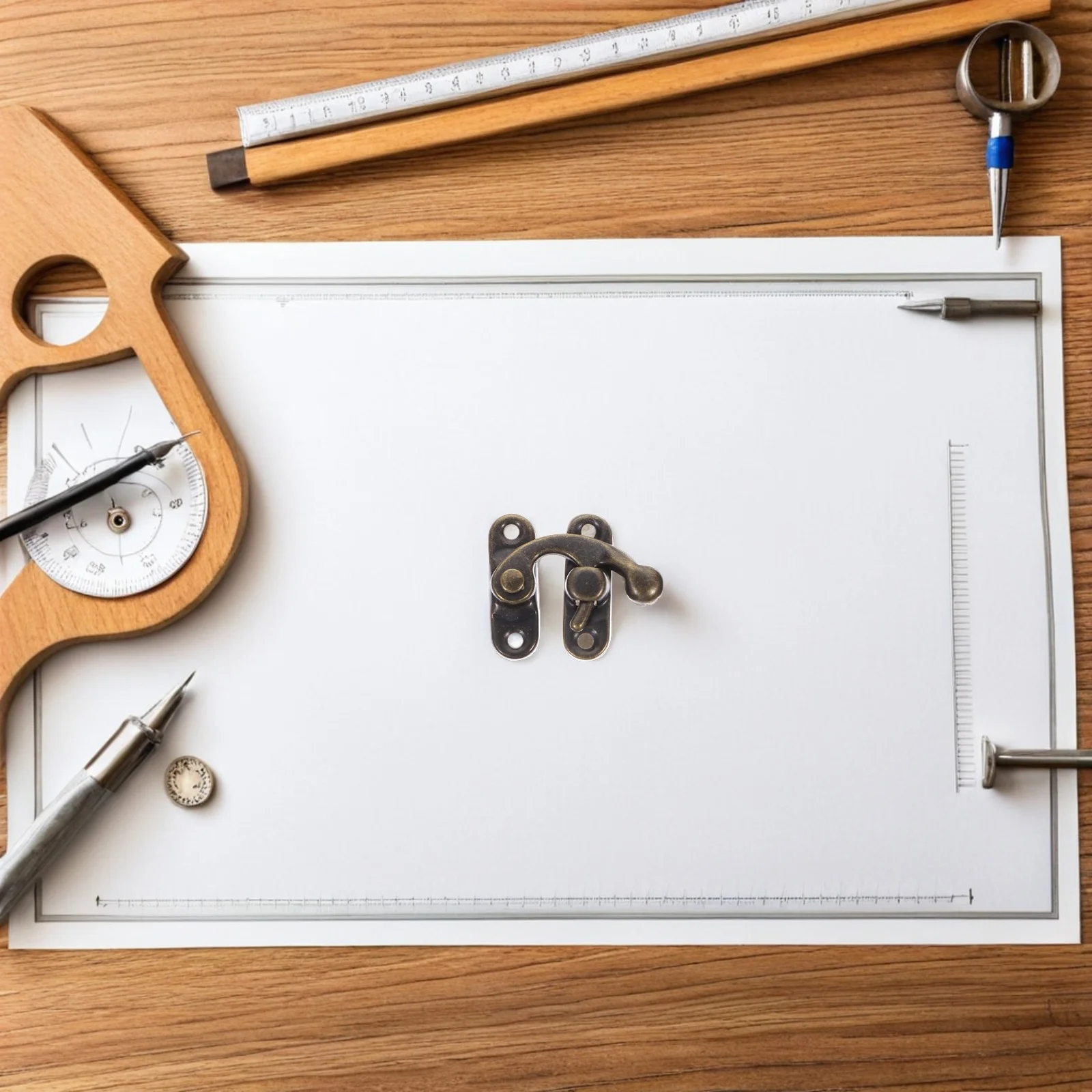 

10pcs Vintage Hook Hasp Latch Right Swing Arm Clasp Lock For Jewelry Box Wooden Cabinet Decorative Closure Hardware Iron