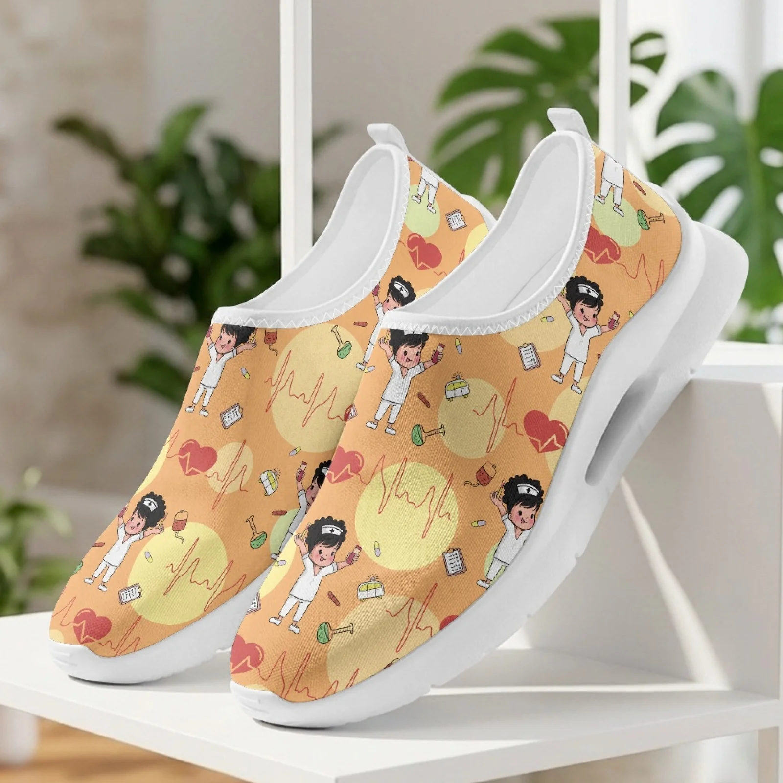 XIXIRIMIDO Women's Slip-on Wide-toed Shoe Nurse Shoes Men's Sneakers and Casual Shoes Zapatillas de Mujer Tenis Feminino Nurse