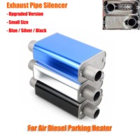 B 24mm Muffler Silencer S Curved Air Diesel Parking Heater Exhaust Pipe Aluminum Alloy Small Size For Car Truck Camper VAN