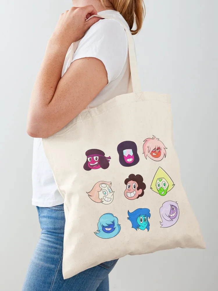 

Steven Universe Fan Art Headshots Stickers Tote Bag eco pack canvas bags personalized tote bag free delivery bags
