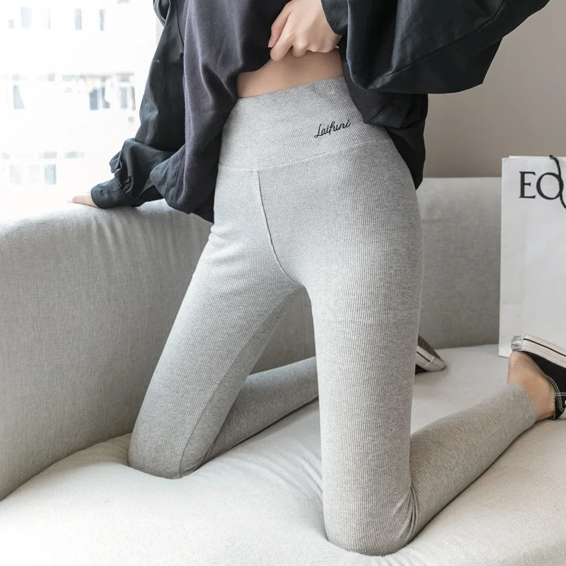 Winter Warm Thread Leggings Thicken Lambwool Leggings Women High Waist Butt Lift Skinny Elastic Tights Casual Plush Up Pants