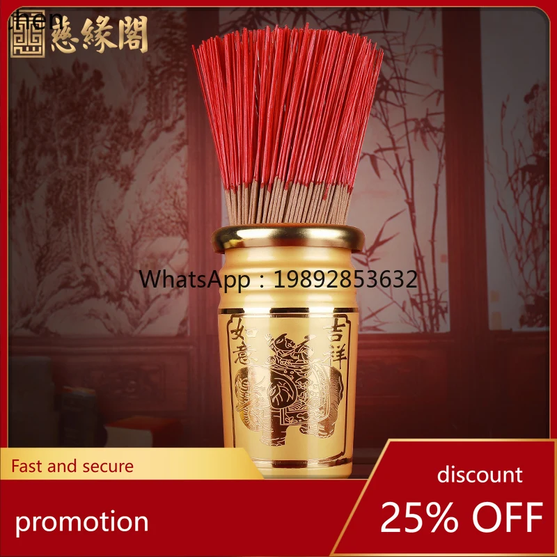 YFY Ciyuange Buddhist Supplies Offering Heart Sutra Incense Holder Incense Tube Incense Box for Home Use