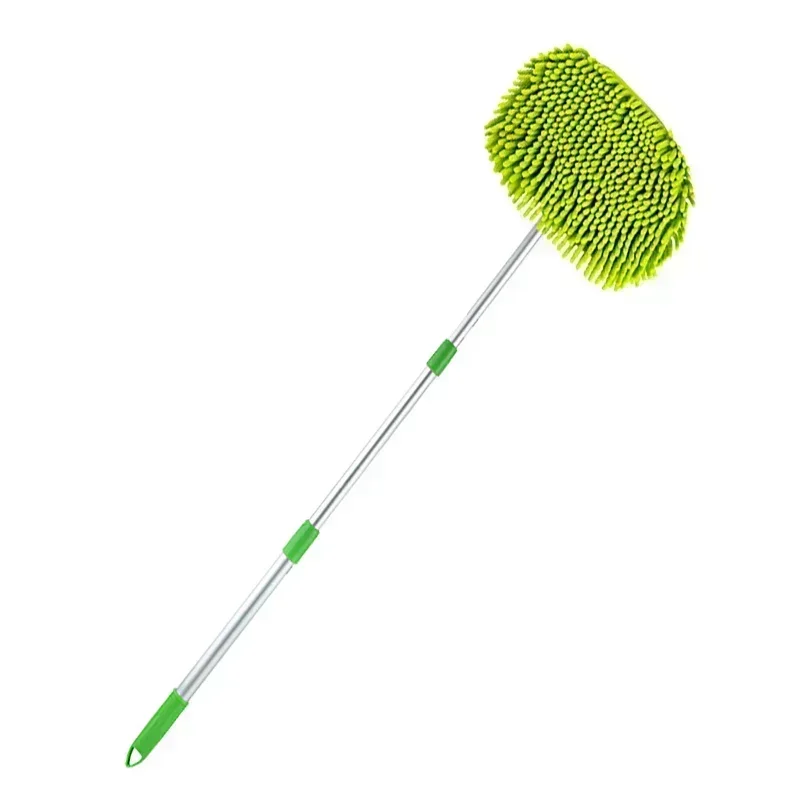 Car Washing Mop Cleaning Brush Retractable Long Handle Cleaning Mop Snow Velvet Cloth Broom Car Clean Tool Accessories