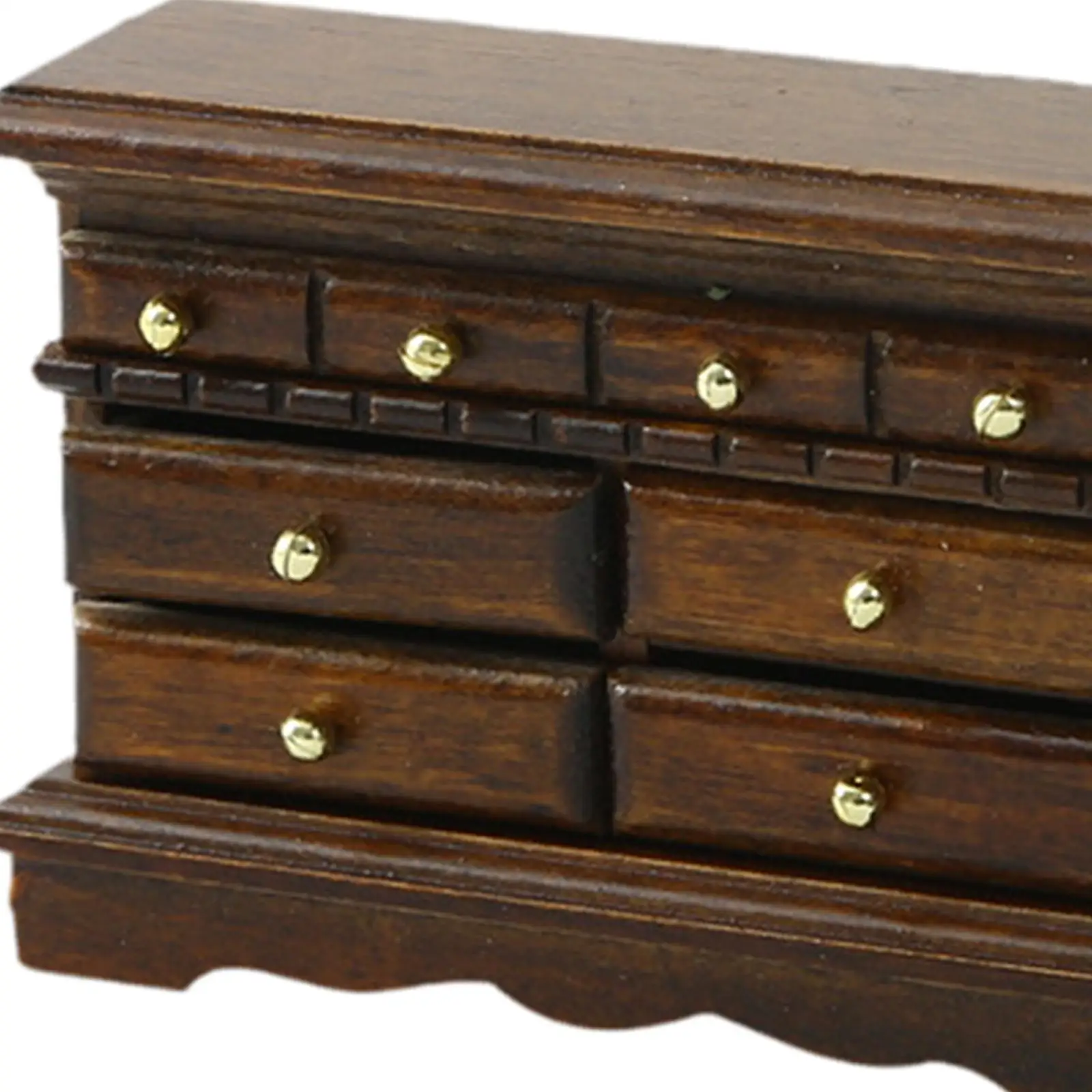 Meuble TV Miniature pour maison de poupée 1:12, meuble TV et commode, cadeaux d'anniversaire en bois