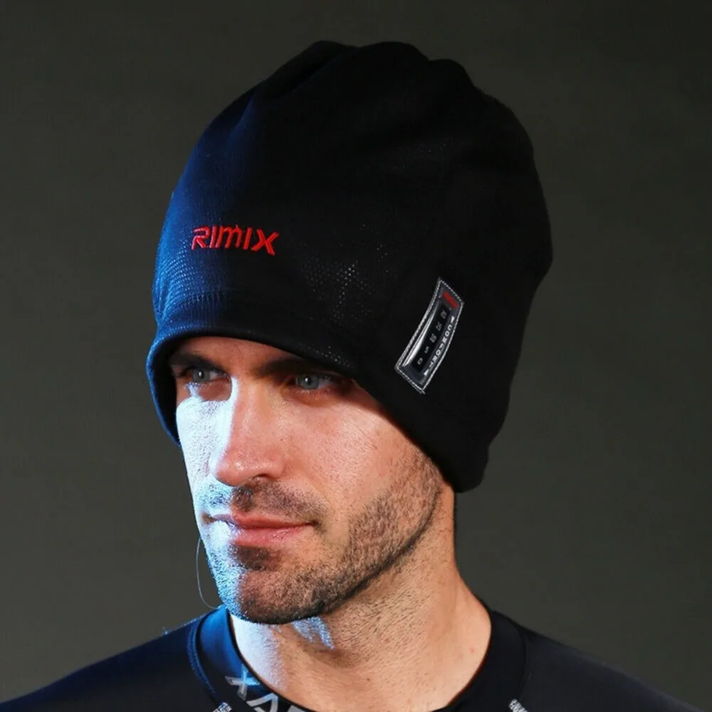 Inverno quente crânio boné capacete forro para homens mulheres de malha lã térmica à prova vento ciclismo correndo esqui gorros chapéu