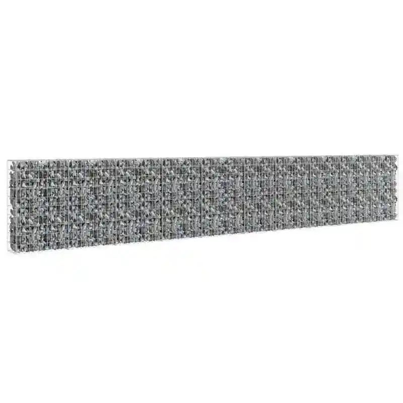 

Габионный забор с покрытием из оцинкованной стали 236"x11.8"x39.4"
