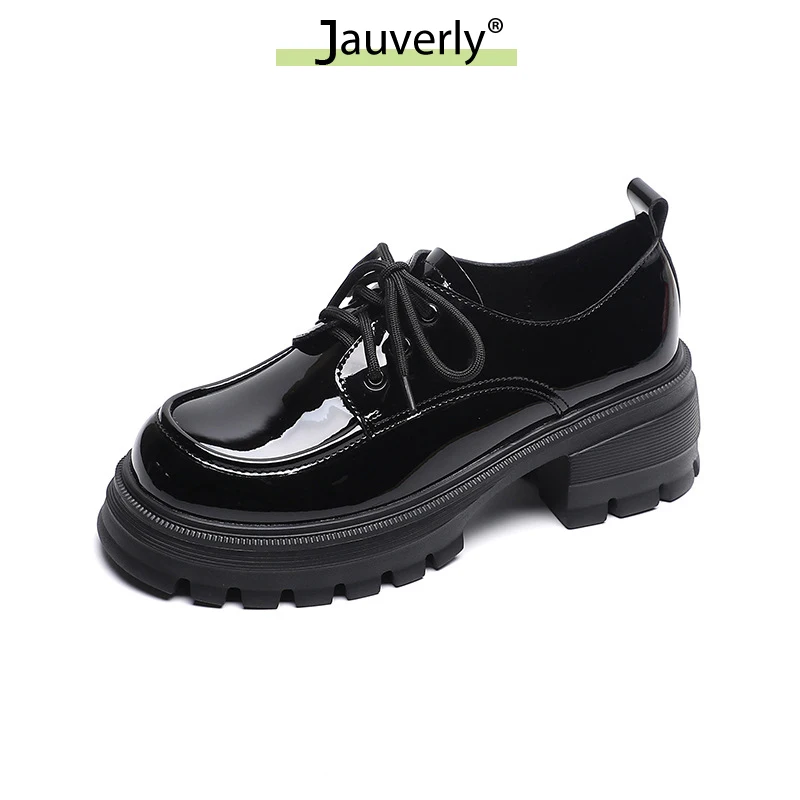 

2025 Womens Loafers Shoes Female Footwear Black Flats Oxfords British Style Clogs Platform Slip-on Summer Dress Platform Shoes
