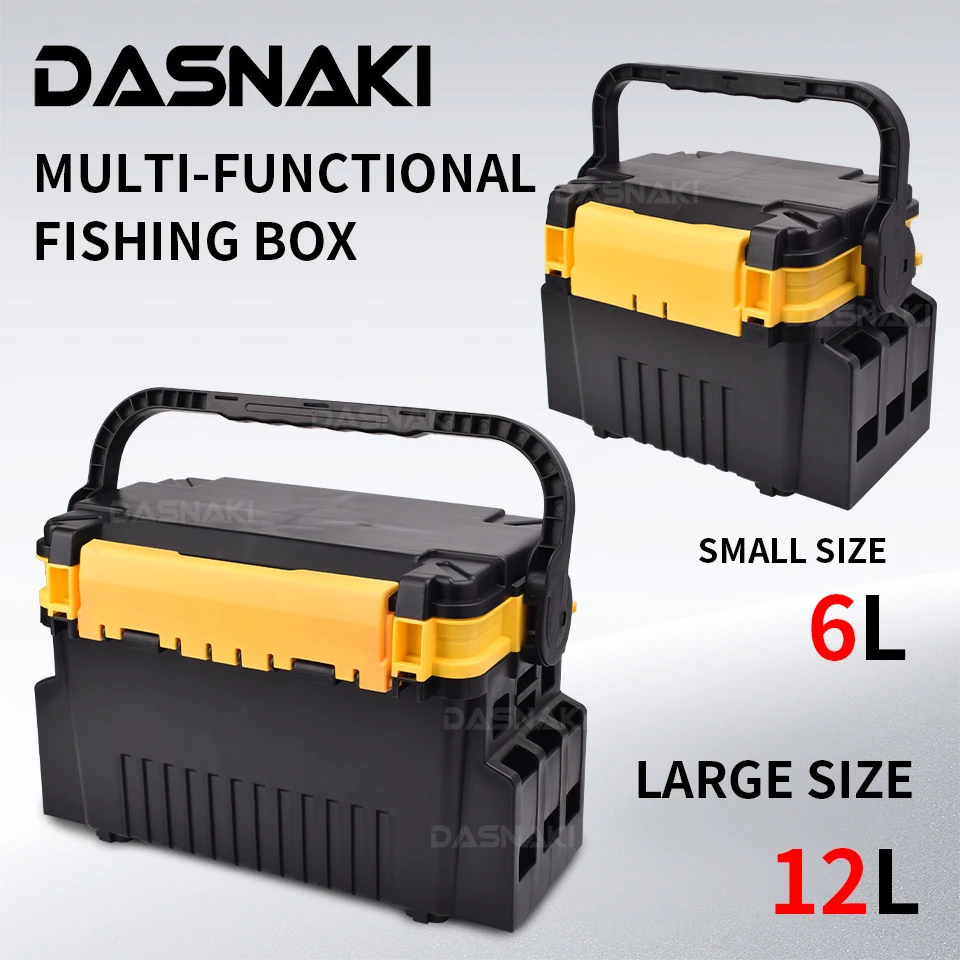 Fishing Box Multi-functional Fishing Tackle Box Detachable Lure Storage Box High Capacity Waterproof Good Airtight