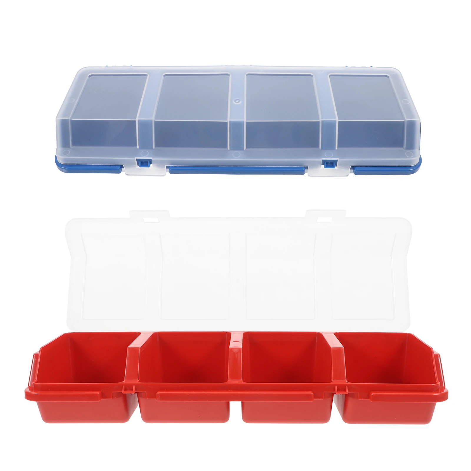 

2pcs Screw Parts Box Large Capacity Stackable Storage Case Durable Hardware Organizer Craft Small Tools Container