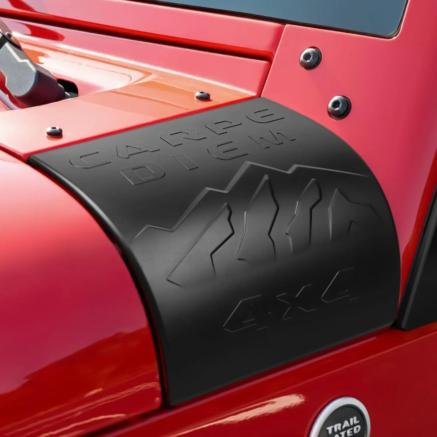 غطاء القلنسة الخارجي المدرع لسيارة جيب رانجلر JK JKU غير محدود روبيكون صحارى X ملحقات رياضية للطرق الوعرة واقي زوايا