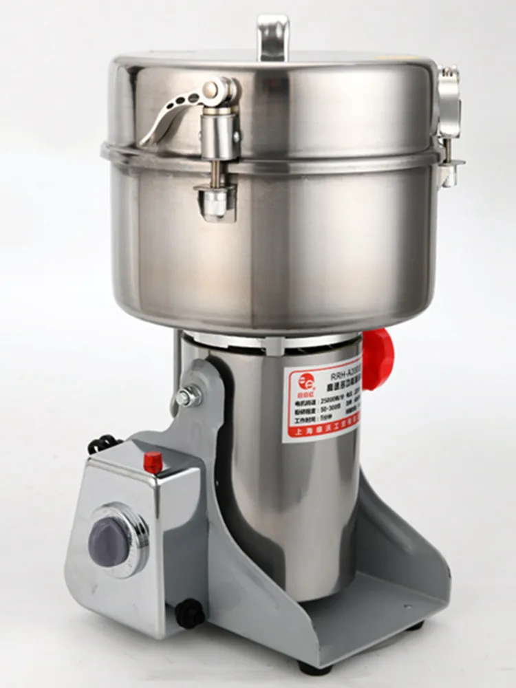 Elektrische Getreide mühle 2000g Hochgeschwindigkeits-Gewürz kräuter mühle kommerzielle Pulver maschine für Trocken getreide Getreide Kräuter gewürz kaffee – Detail 8