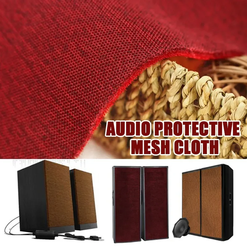 Durable Speaker Grille Fabric with Encrypted Weave Ideal for Radio Acoustic Equipment Dust Filter Protective Cover Replacement