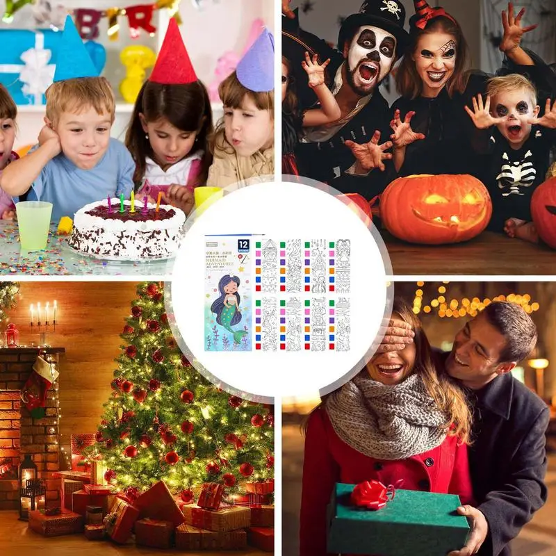 หนังสือรูปวาดสีน้ำพ็อกเก็ตหนังสือชุดงานฝีมือศิลปะหนังสือมือรูปวาดสีน้ำทางการศึกษาชุดวาดภาพด้วยแปรงสีน้ำ