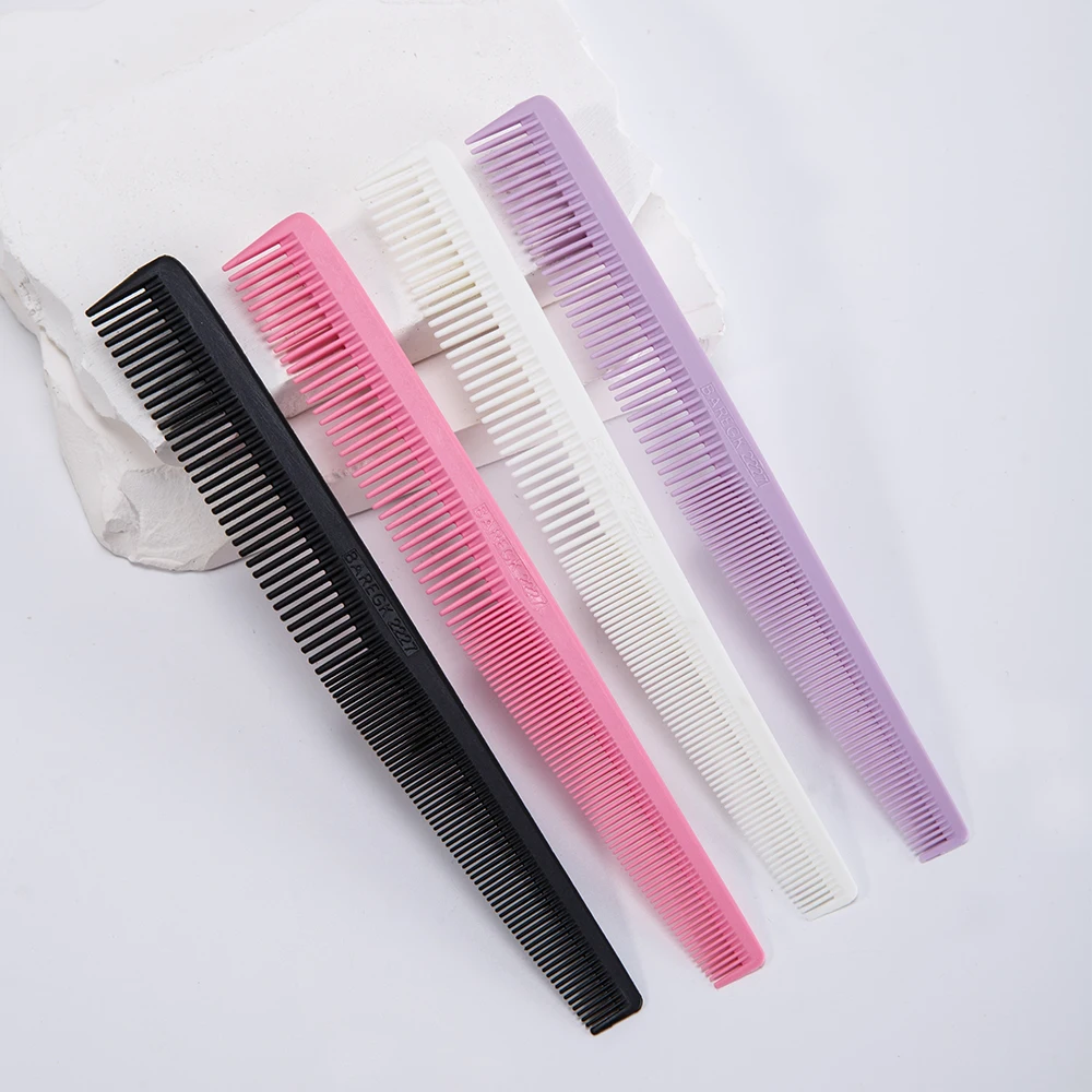 1 قطعة مشط تصفيف الشعر الاحترافي لصالون الحلاقة ، مشط زاوية حافة مضاد للكهرباء الساكنة ، قصة شعر مسطحة ، أدوات تشذيب التصميم ، مشط الأسنان