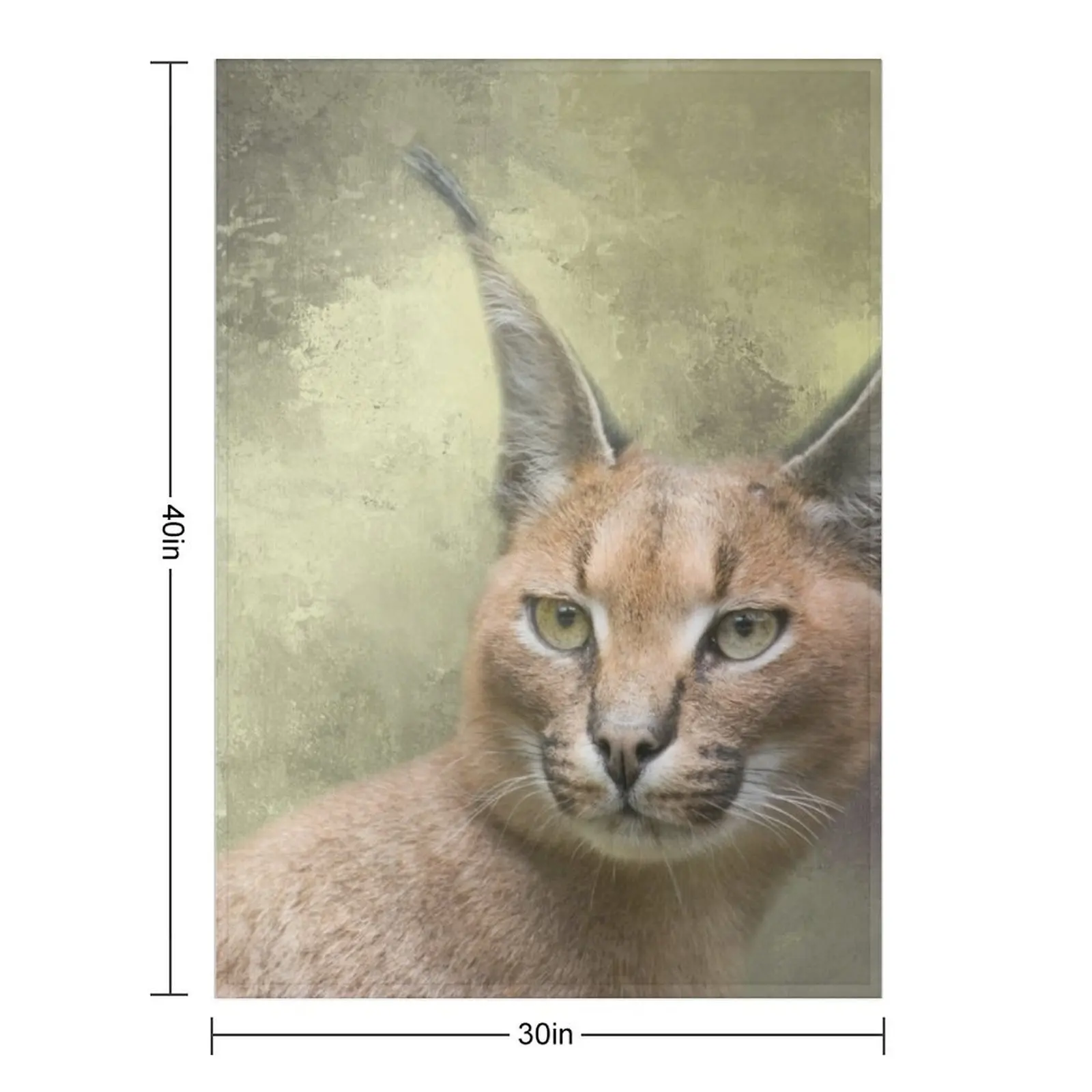 Caracal Cat Two Throw Blanket Hairy Camping Furrys Extra Large Throw Blankets - view 2