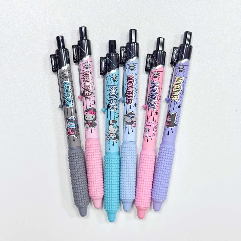 

24PCS/ лот SANRIO HANGYODON мелодия KITTY нажмите гель Пен мило 0,5 мм черные чернила нейтральные ручки рекламные школьные принадлежности офиса