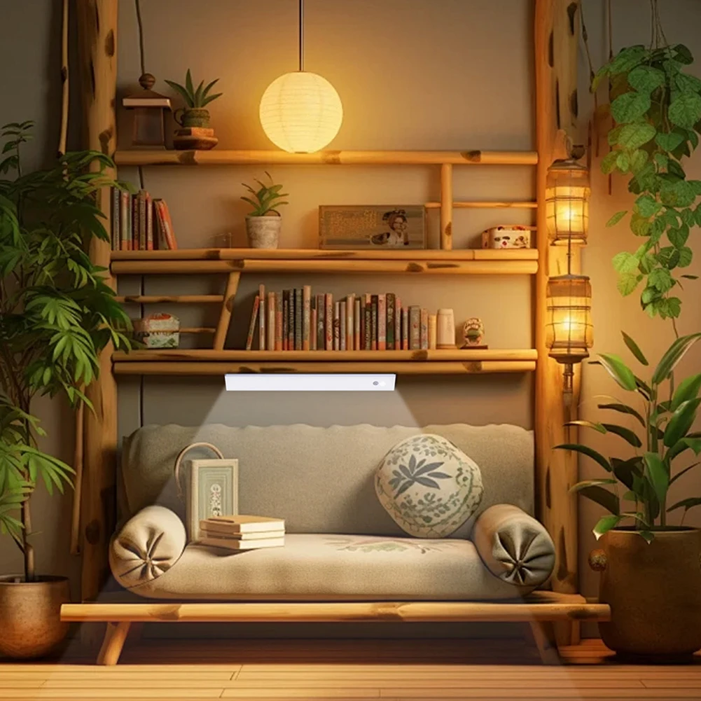 أضواء LED مرآة الغرور تعمل بالبطارية مرآة ماكياج ضوء USB شحن أضواء الخزانة اللاسلكية للحمام المنزلي