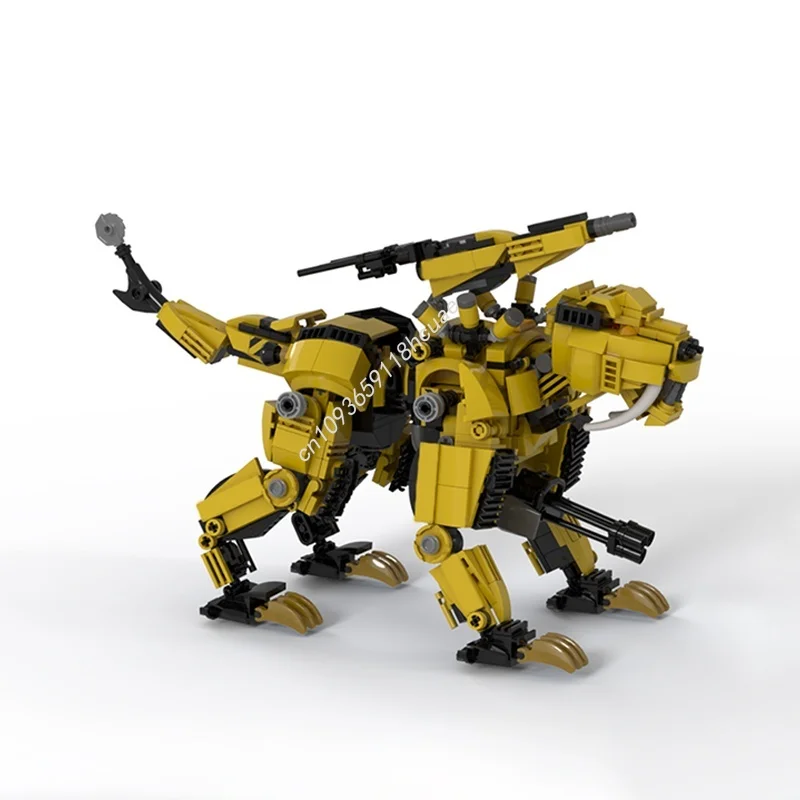 ตัวต่อ MOC รุ่นเสือฟันดาบ 753 ชิ้น ของขวัญคริสต์มาส ชุดตัวต่อสถาปัตยกรรม ประกอบเอง DIY ของเล่นเสริมพัฒนาการเด็ก