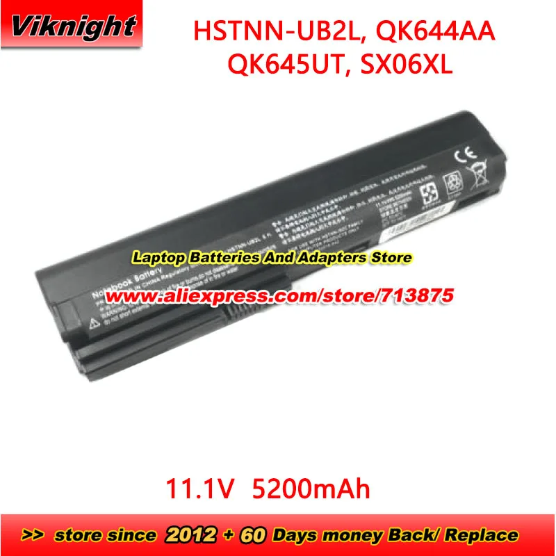 Replacement HSTNN-UB2L QK644AA QK645UT SX06XL LAPTOP Battery for HP Business Notebook NC2400 EliteBook 2560p 2570p series