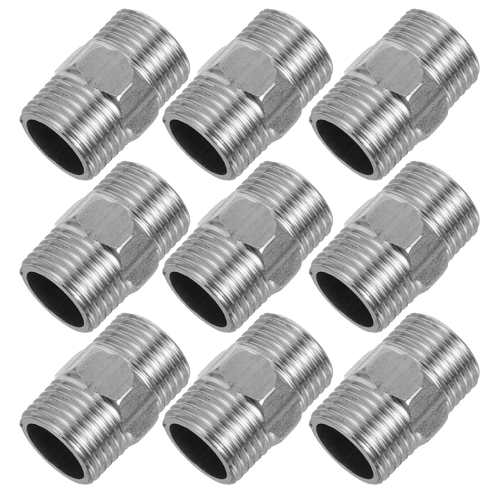 10 قطعة الفولاذ المقاوم للصدأ 4-نقطة موضوع خارجي وصلة أنابيب ل Pex أنابيب الحديد النحاس مانعة للتسرب موصل السباكة اقتران