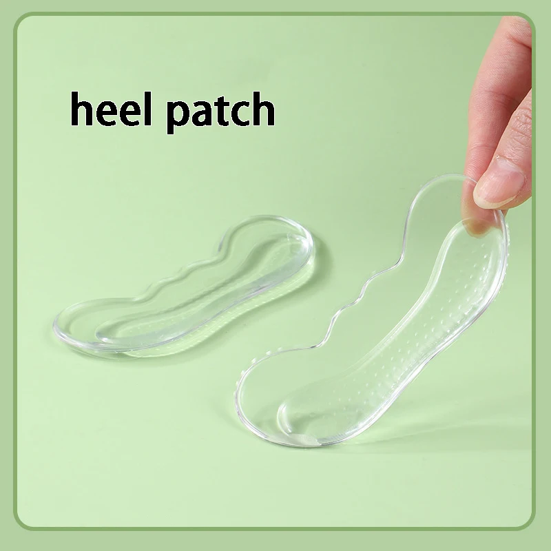 2pcs Silicone Heel pad Heel Sticker Heels Protector Adjust Size Adhesive Non-slip Shoe Pads Pain Relief Foot Care Inserts image 4