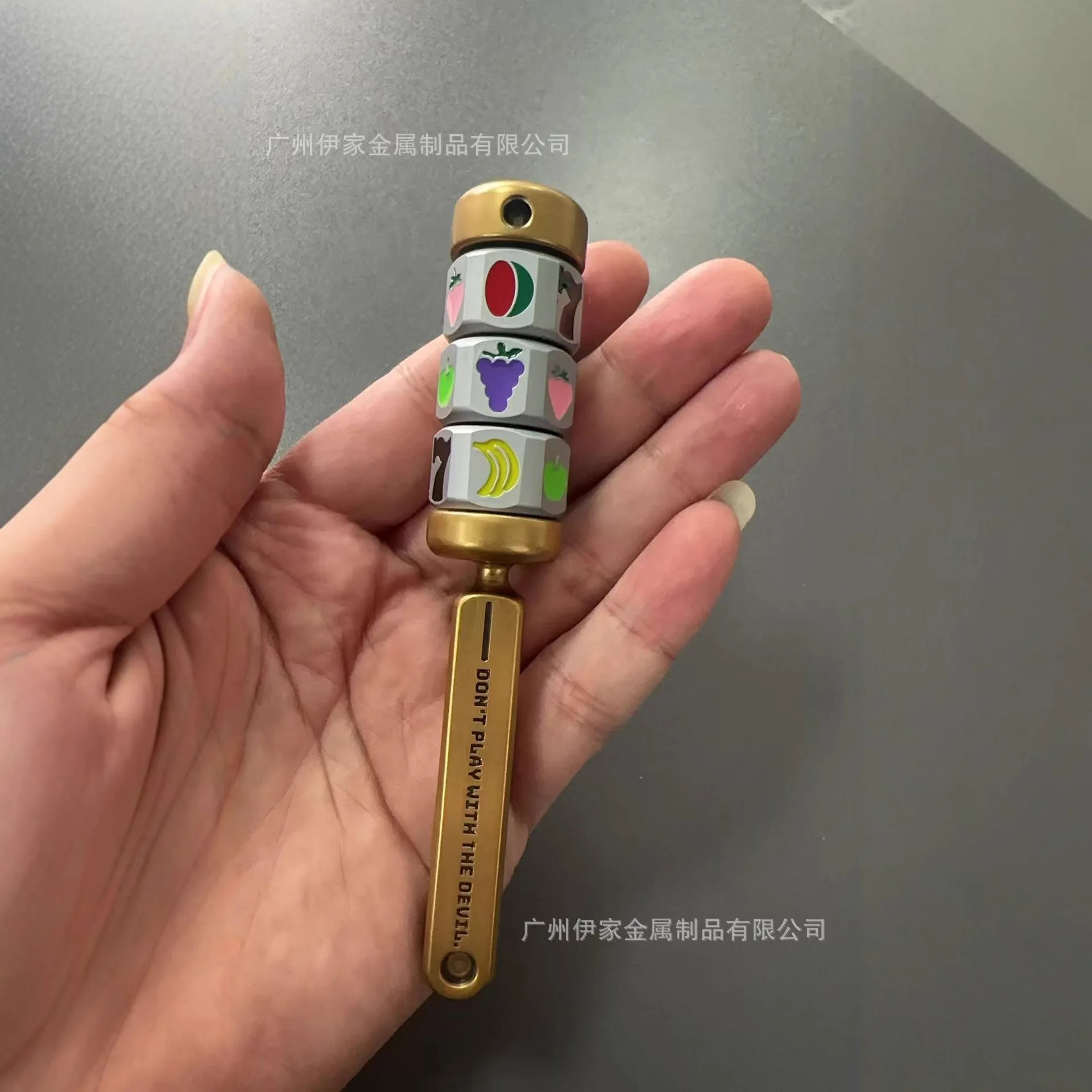 EDC entertainment decompression toy push card fruit slam lucky dial wheel fingertip gyro blind box decompression artifact metal