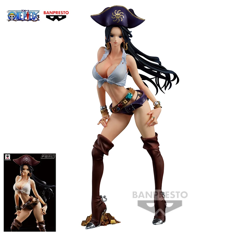 ใหม่ในสต็อก Bandai ของแท้ BANPRESTO One Piece Action Figures Chronicles Boa Hankook 23 ซม.คอลเลกชันเครื่องประดับของขวัญของเล่น